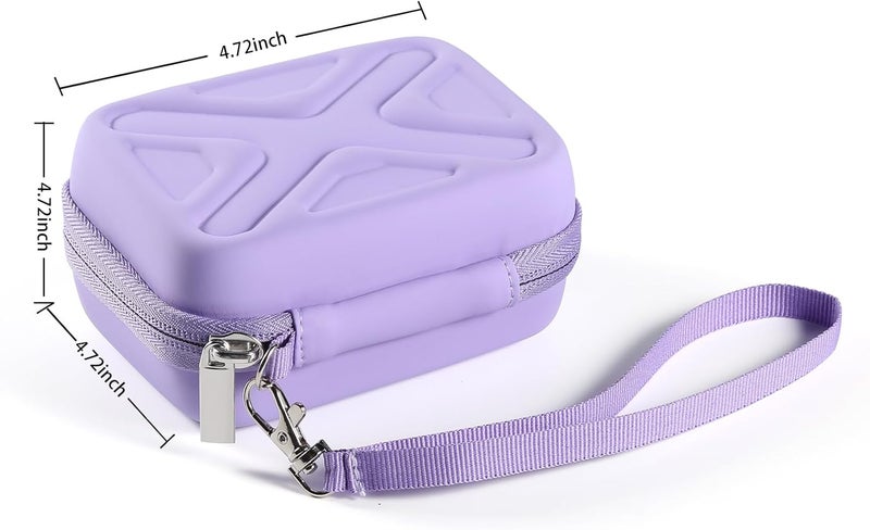 BLK8IGHT Digital Camera Case for AbergBest 21 Mega Pixels 2.7" LCD Rechargeable HD/Kodak Pixpro/Canon PowerShot ELPH 180/190/Sony DSCW800/DSCW830 Cameras, Travel Carrying Protective Case for Camera- Purple - Image 3